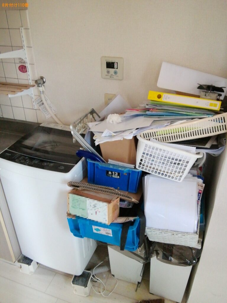 【富山市布瀬町】冷蔵庫、洗濯機、掃除機、カラーボックス等の回収
