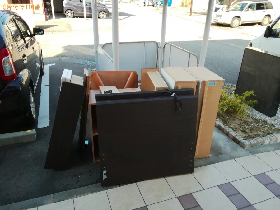 【富山市】シングルベッド、カラーボックス、テーブル等の回収・処分
