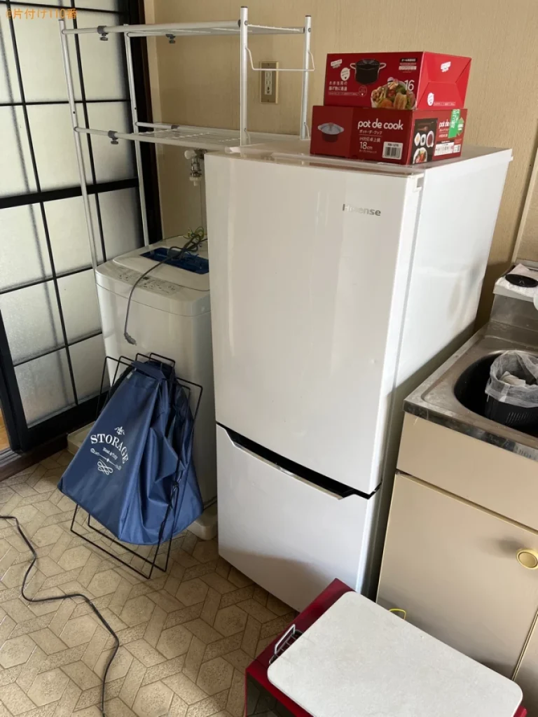 冷蔵庫、洗濯機、電子レンジ、電気ストーブ、扇風機等の回収・処分