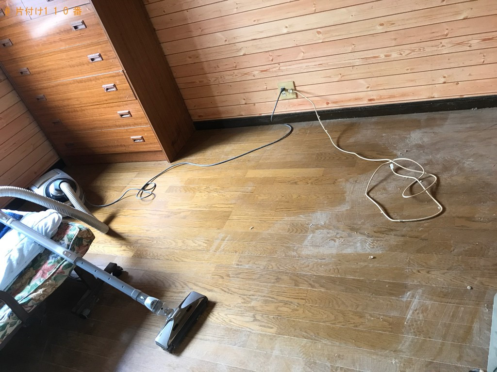 【射水市】一軒家8畳洋間の片付け、仕分け、不用品回収作業ご依頼