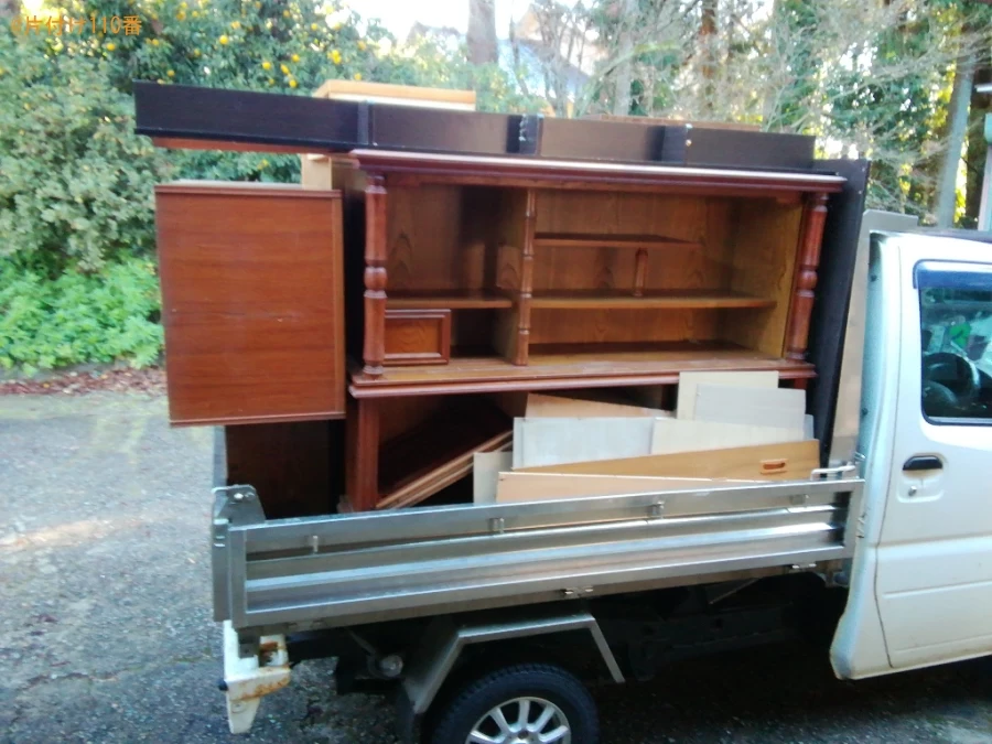 【魚津市】シングルベッドマットレス、ソファー、タンス等の回収